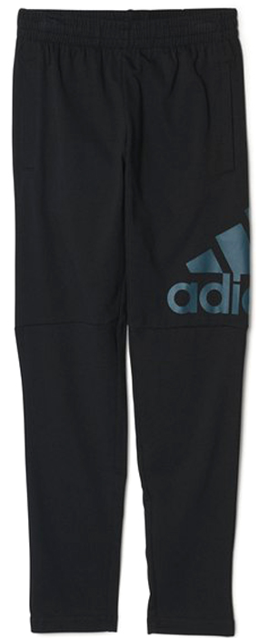 Брюки спортивные для мальчика Adidas Yb Logo Pant, цвет: черный. BP8799. Размер 128