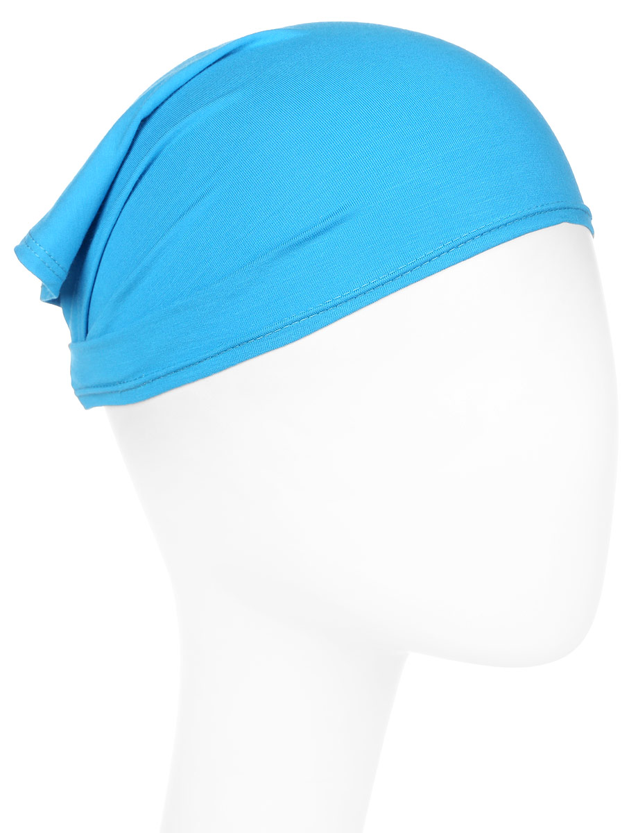 Косынка для девочки Shumi Design Котенок Милаш, цвет: голубой. Б-022. Размер M/L (52/58)