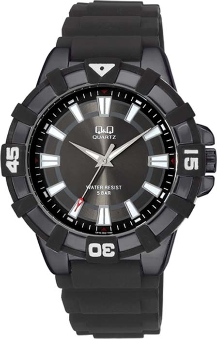 Часы наручные мужские Q&Q, цвет: черный. Q840-502