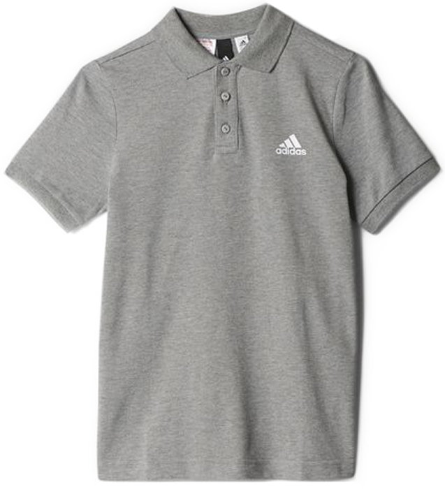 Поло для мальчика Adidas Yb Base Polo, цвет: серый. BP8726. Размер 116