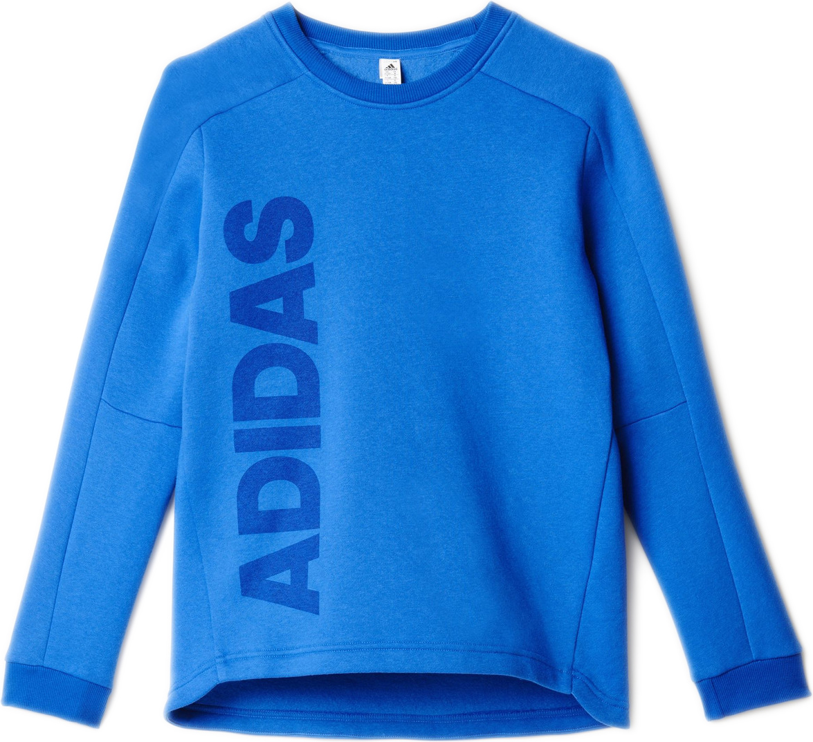 Свитшот для мальчика Adidas Yb Aa Crew, цвет: синий. AX6426. Размер 152