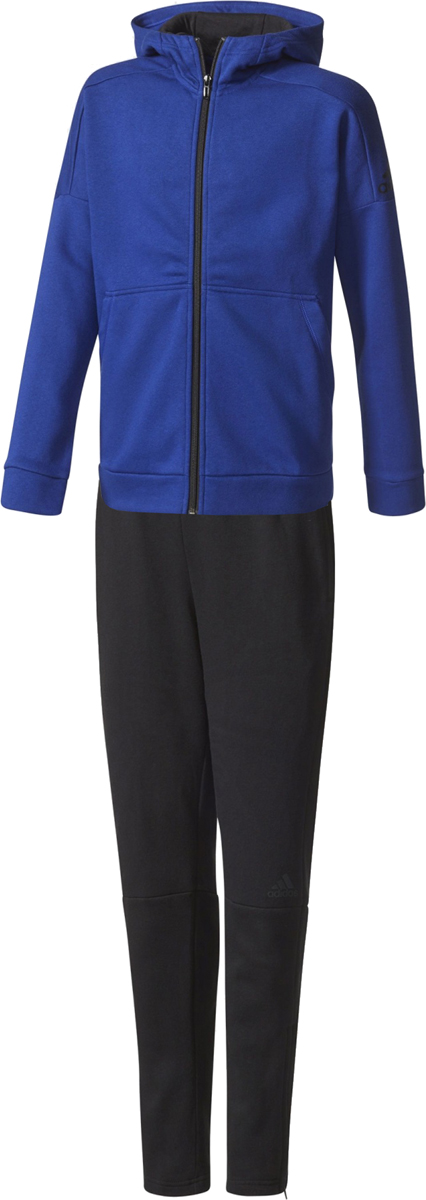 Спортивный костюм для мальчика Adidas Yb Id Suit, цвет: синий, черный. CE8604. Размер 140