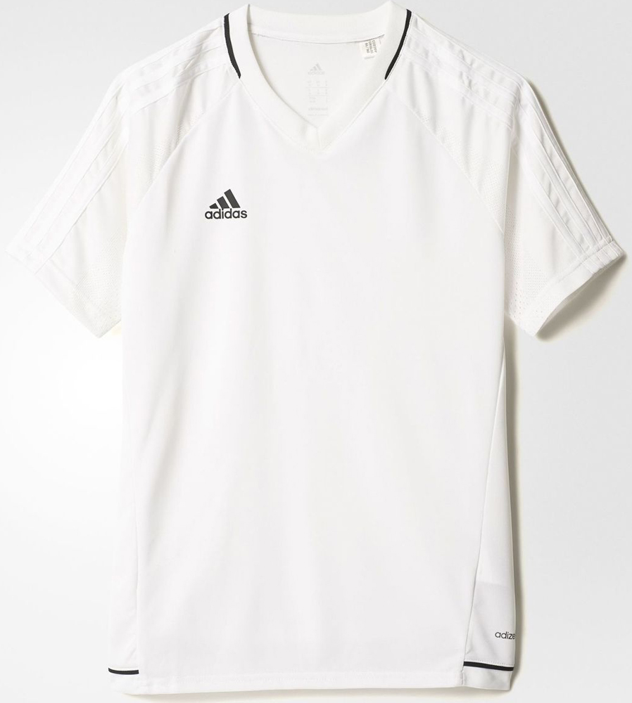 Футболка для мальчика Adidas Tiro17 Trg Jsyy, цвет: белый. BP8565. Размер 128