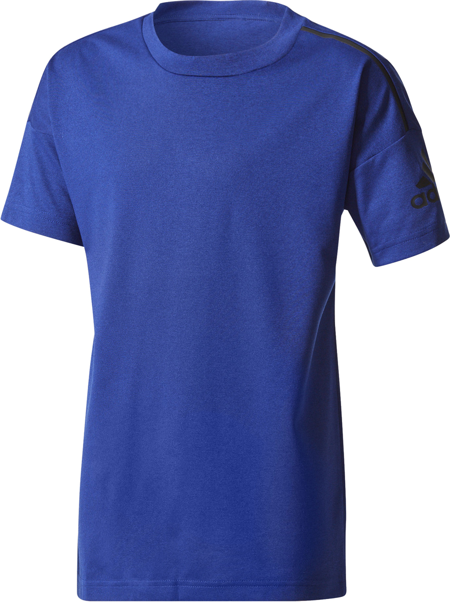 Футболка для мальчика Adidas Yb Zne Tee, цвет: синий. CF2561. Размер 164