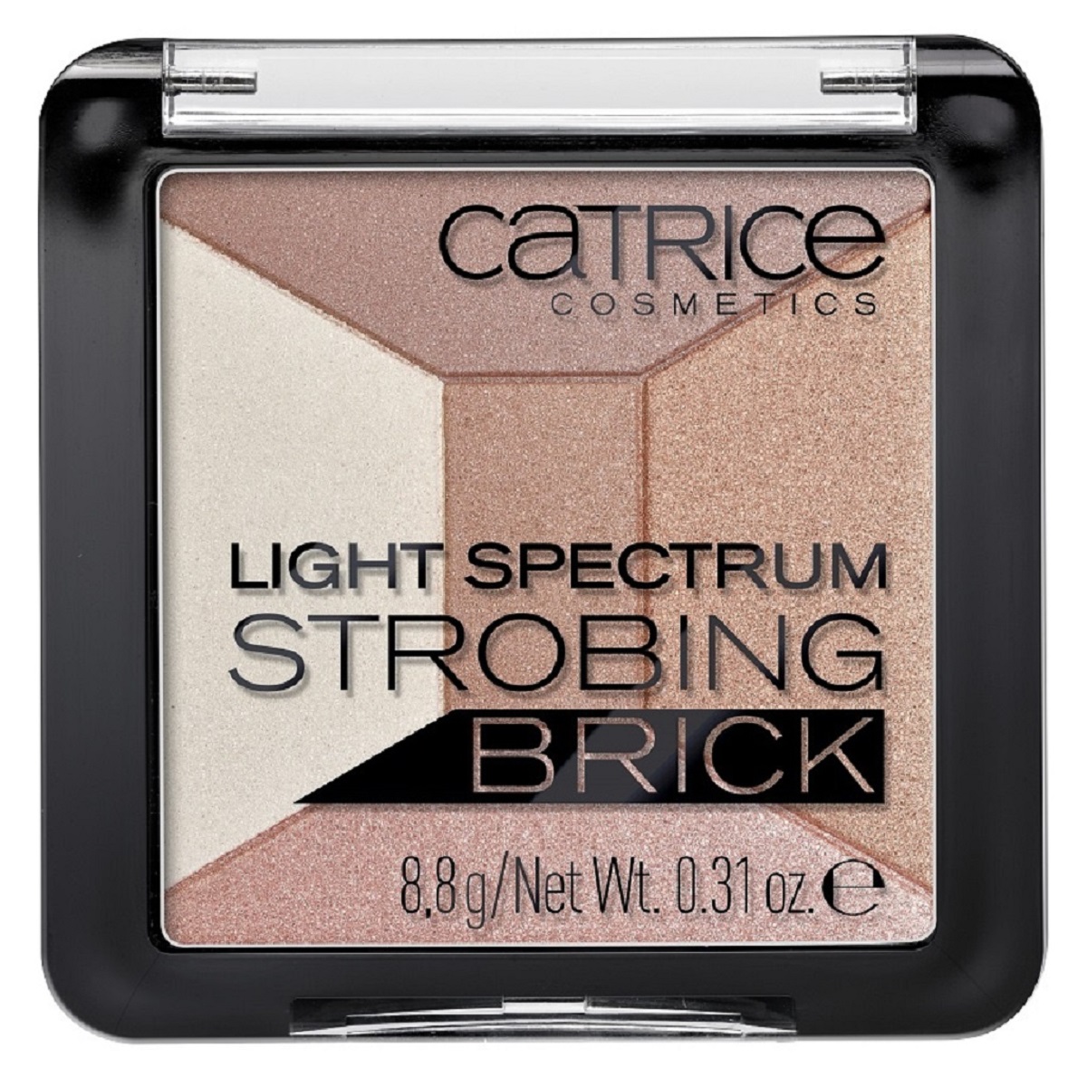 Catrice Хайлайтер мультицветный 5 в 1 Light Spectrum Strobing Brick 10 Brown Brilliance, цвет: коричневый