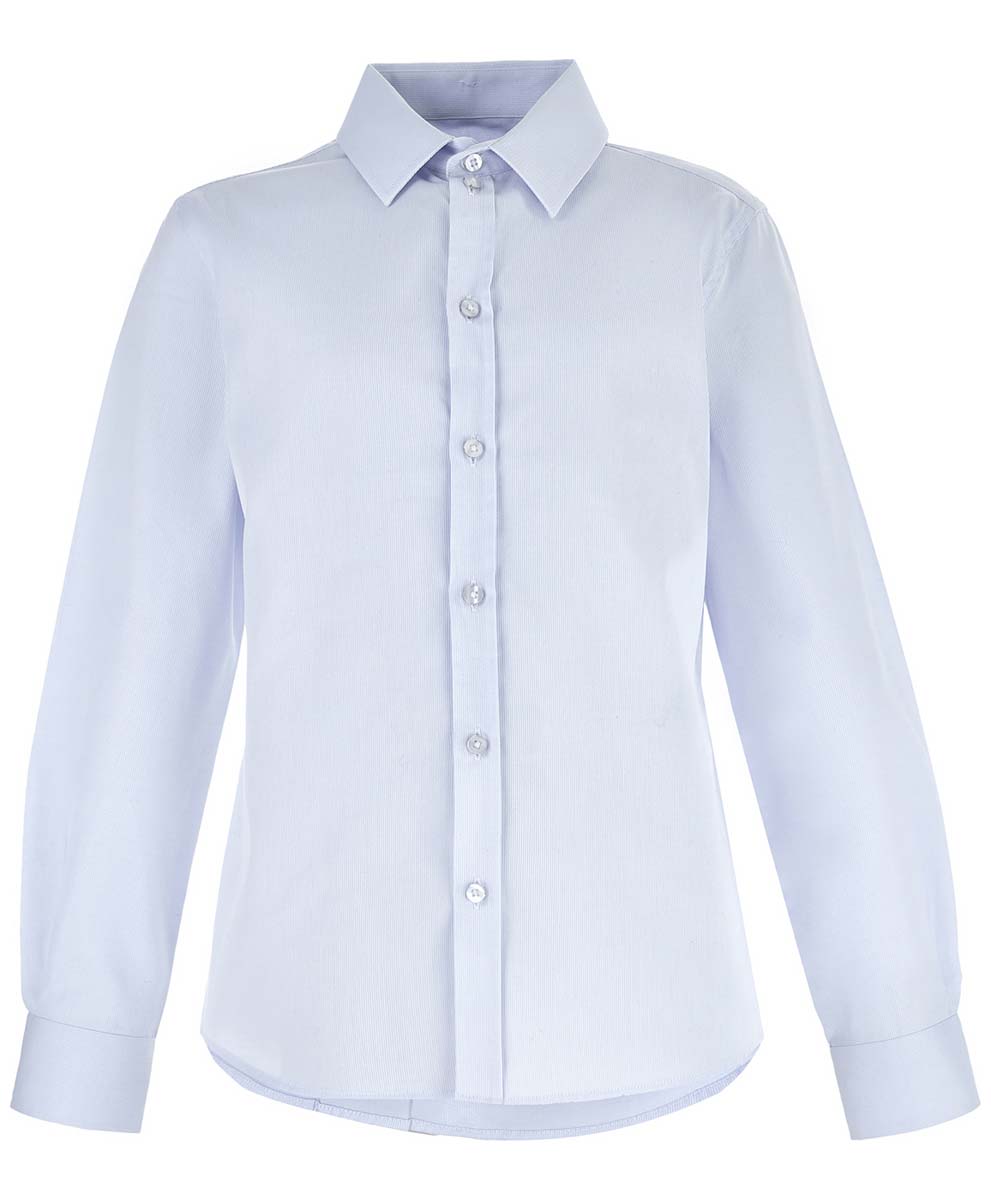 Рубашка для мальчика Button Blue, цвет: голубой. 218BBBS23021800. Размер 122