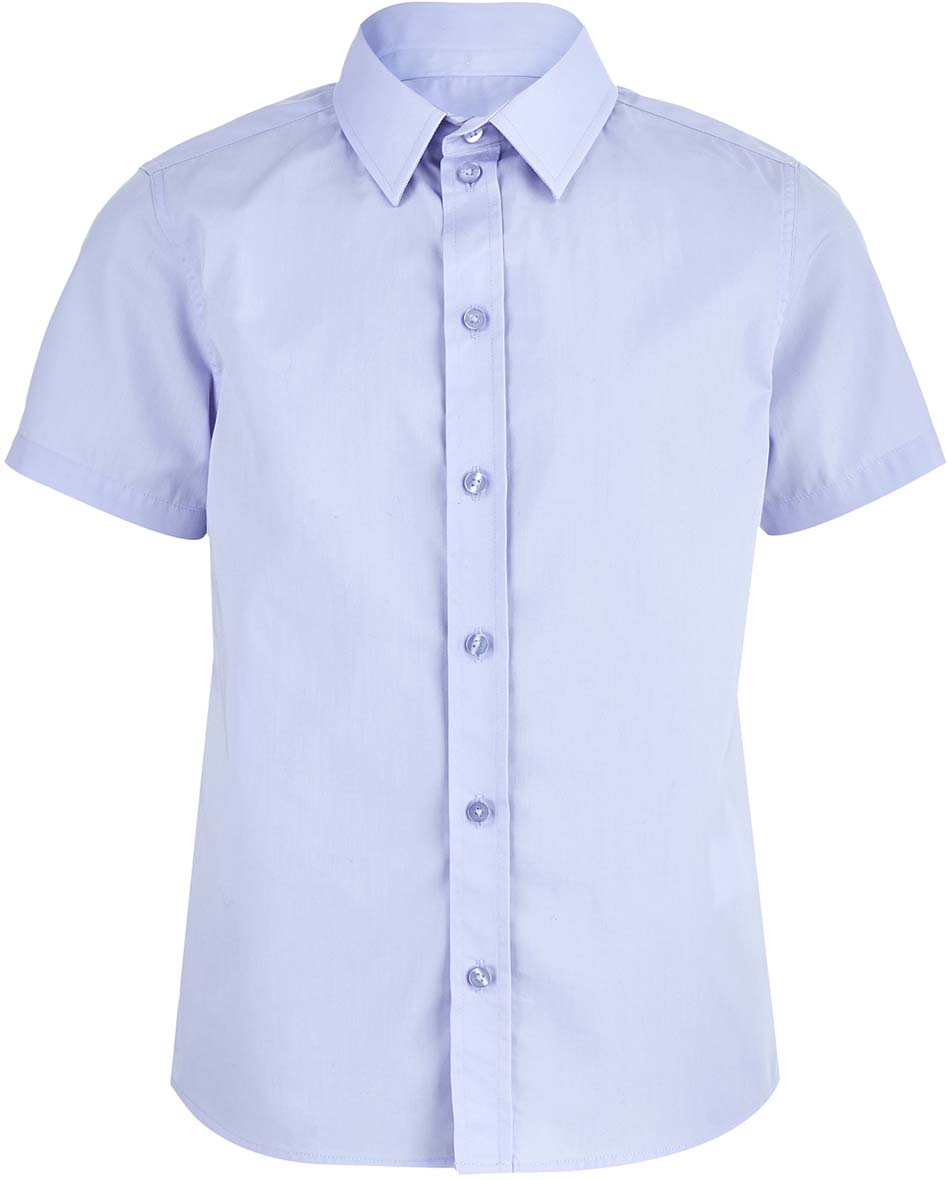 Рубашка для мальчика Button Blue, цвет: голубой. 218BBBS23031800. Размер 146
