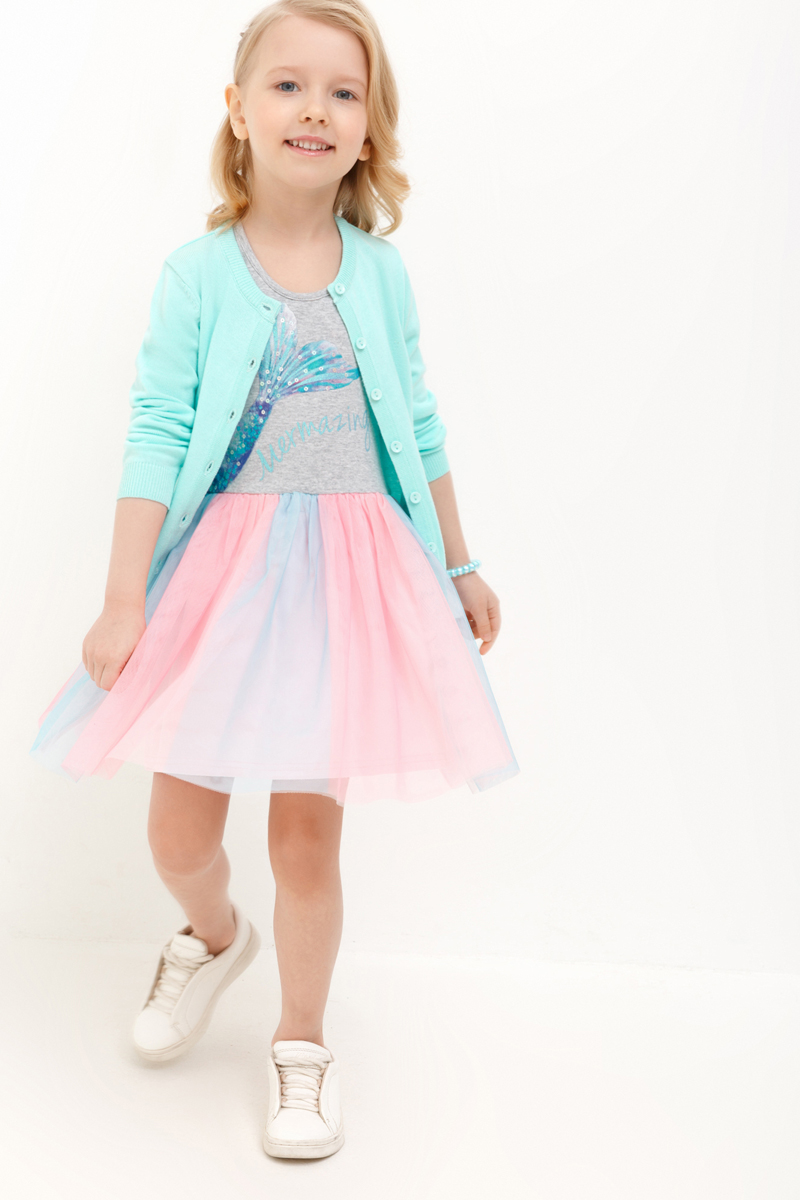 Платье для девочки Acoola Electra, цвет: разноцветный. 20220200270_4400. Размер 92