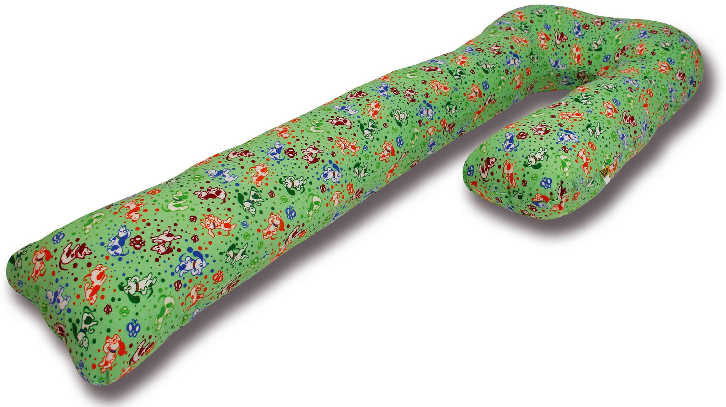 Штучки, к которым тянутся ручки Подушка для кормящих и беременных Г-образная цвет зеленый
