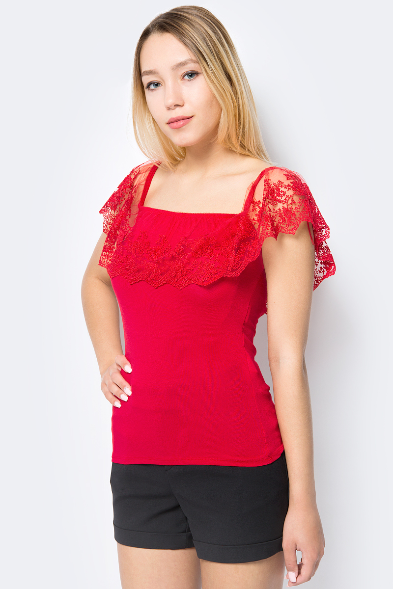 Блузка женская adL, цвет: красный. 11534596000_006. Размер S (42/44)
