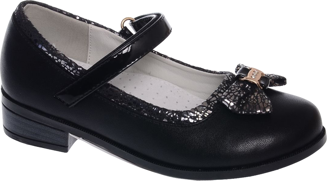 Туфли для девочки Tom&Miki, цвет: черный. B-1416-B. Размер 33