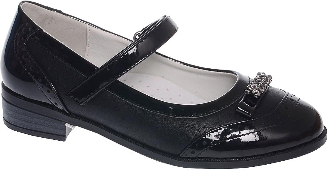 Туфли для девочки Tom&Miki, цвет: черный. B-1447-B. Размер 35