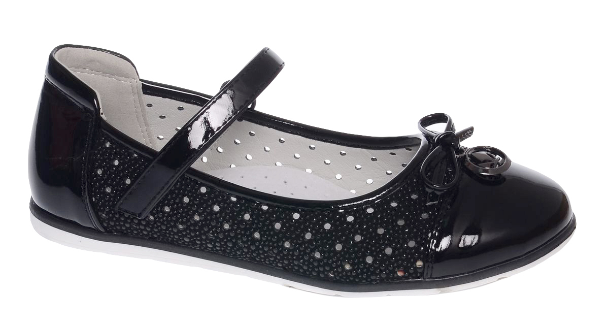 Туфли для девочки Tom&Miki, цвет: черный. B-1583-B. Размер 34