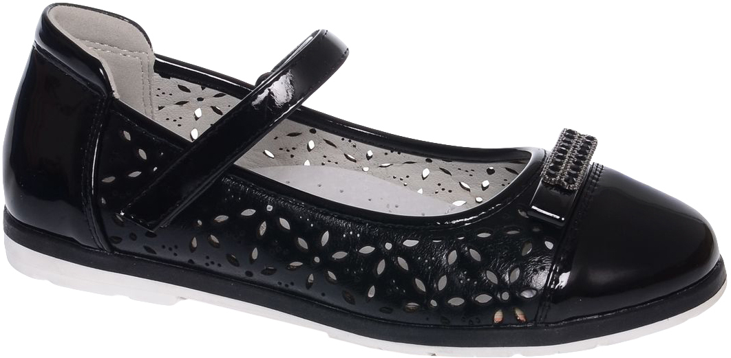 Туфли для девочки Tom&Miki, цвет: черный. B-1584-B. Размер 37