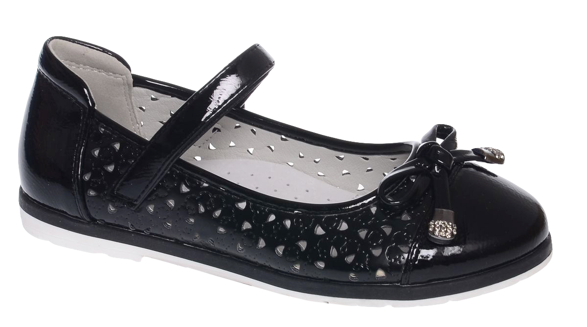 Туфли для девочки Tom&Miki, цвет: черный. B-1585-B. Размер 37