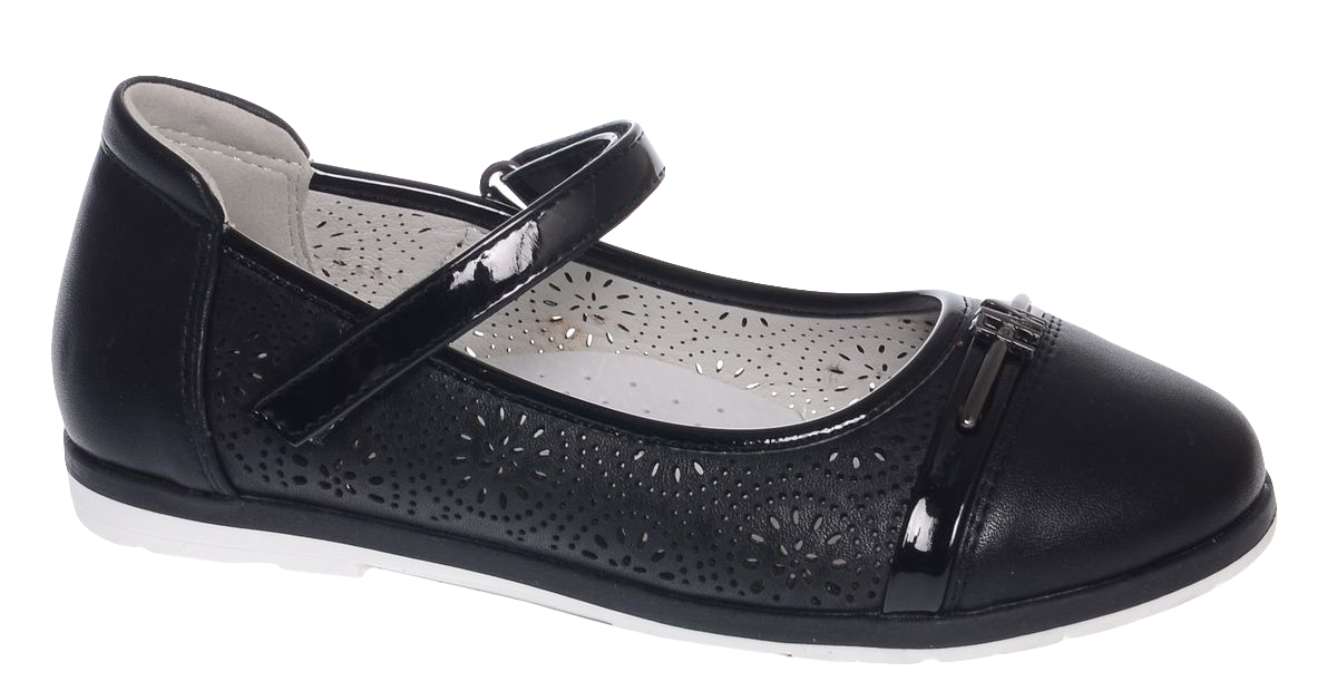 Туфли для девочки Tom&Miki, цвет: черный. B-1587-B. Размер 37