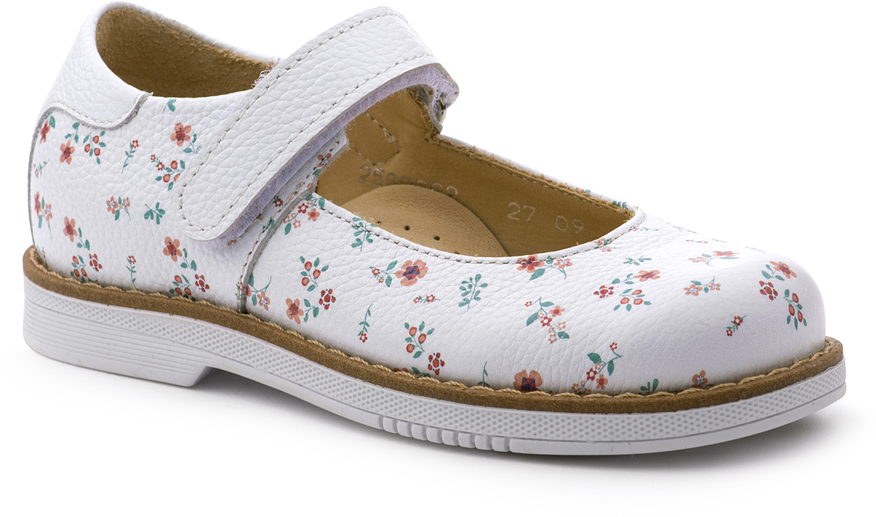 Туфли для девочки TapiBoo Цветы, цвет: белый. FT-25009.18-OL03O.03. Размер 29