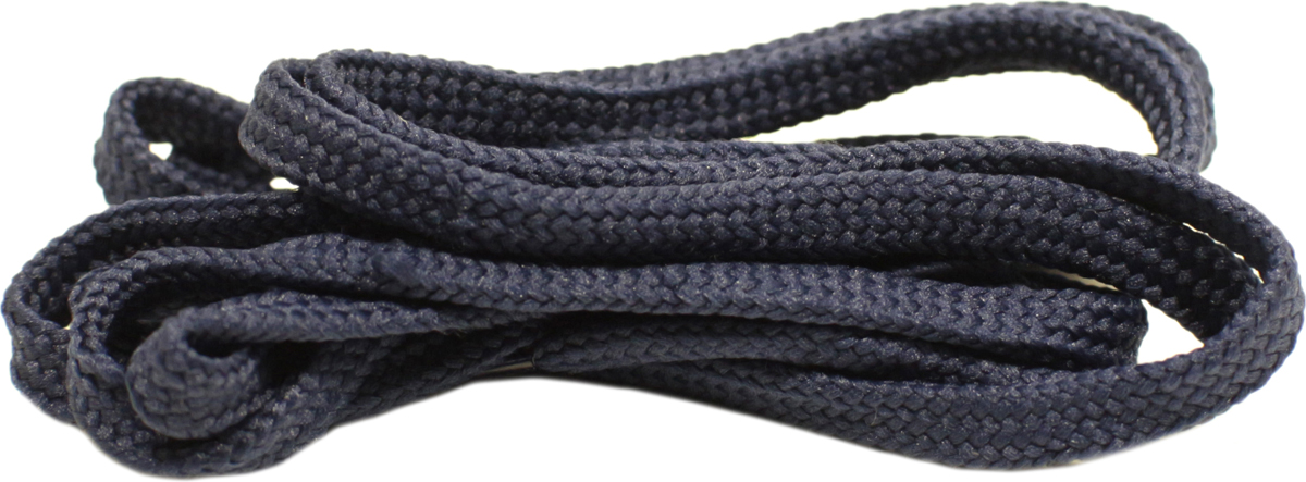 Шнурки для обуви Шнурком, плоские, цвет: темно-синий, 6 мм, 90 см. В340_6/205