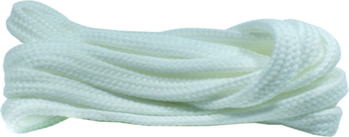 Шнурки для обуви Шнурком, плоские, цвет: белый, 6 мм, 90 см. В340_6/100
