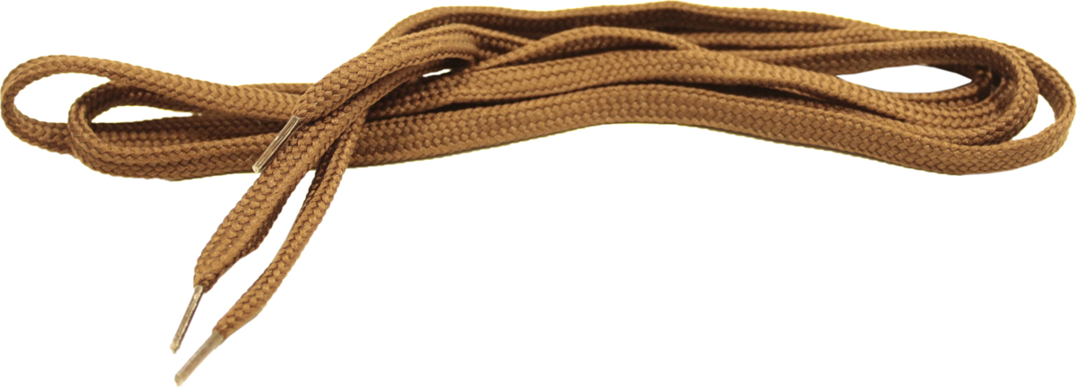 Шнурки для обуви Шнурком, плоские, цвет: коричневый, 6 мм, 90 см. В340_6/250