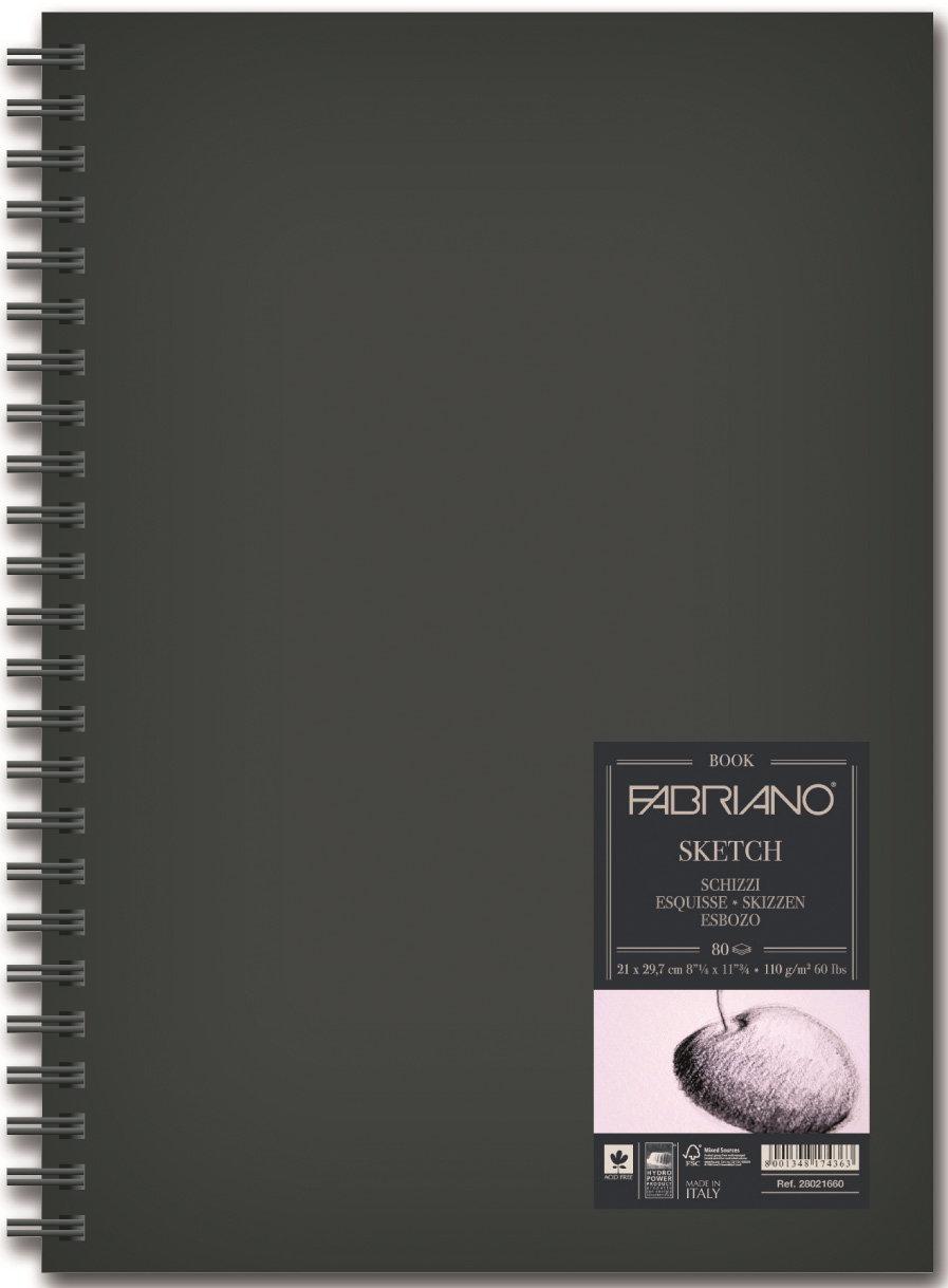 Fabriano Блокнот для зарисовок Sketchbook 80 листов формат A4+
