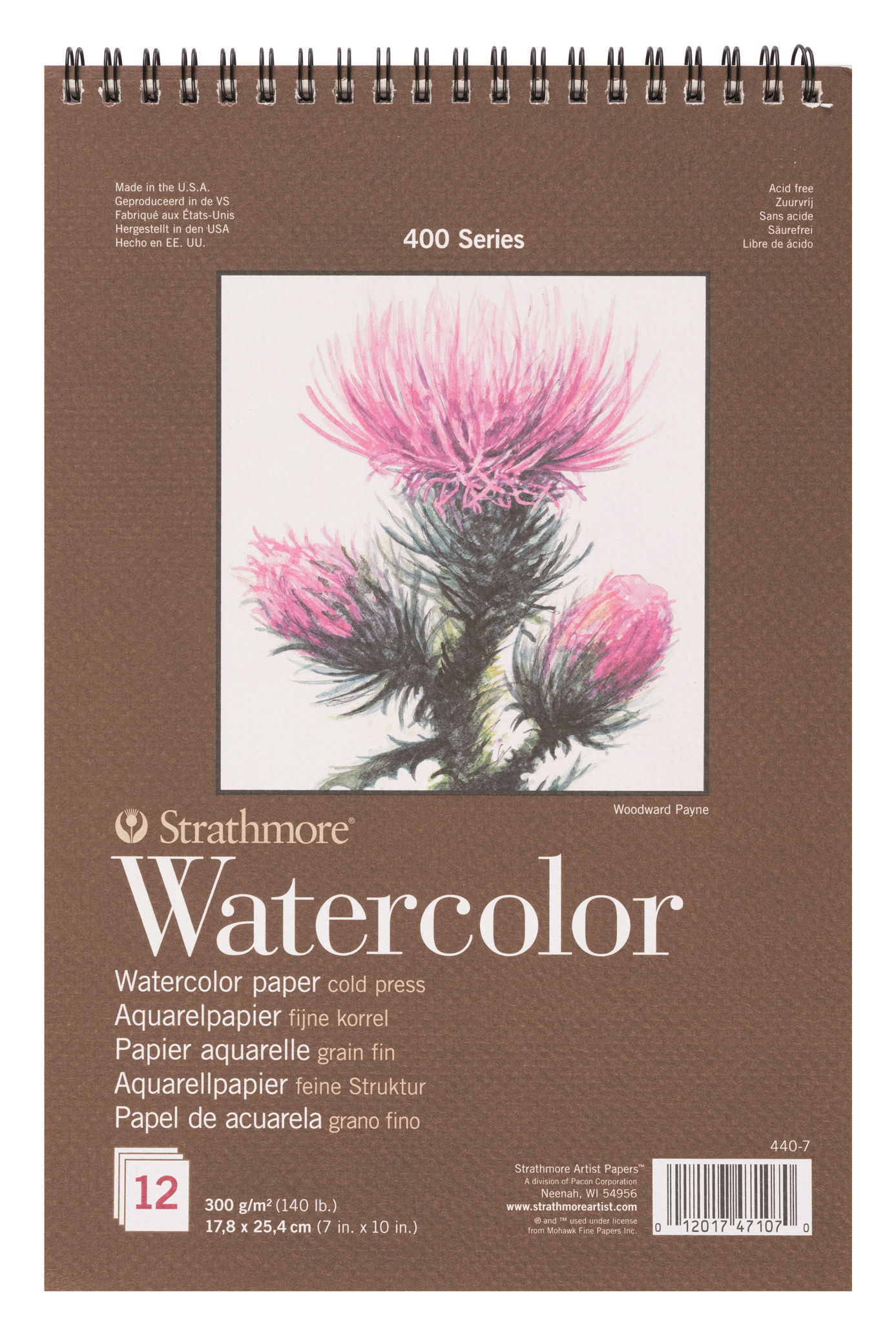 Strathmore Альбом для акварели 400 Series 12 листов формат 17,8 x 25,4 см