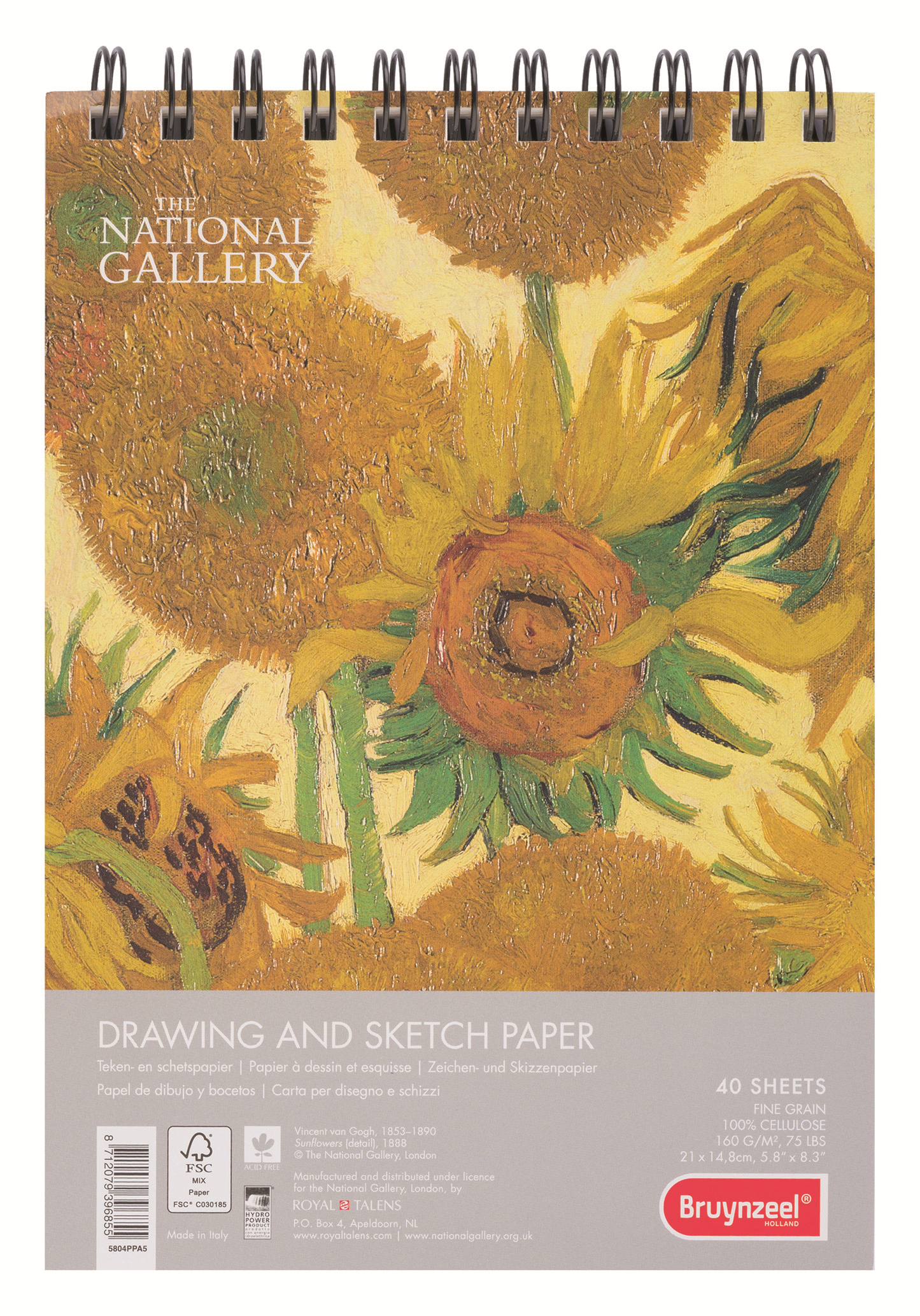Bruynzeel Альбом для зарисовок National Gallery 40 листов формат A5 5804PPA5