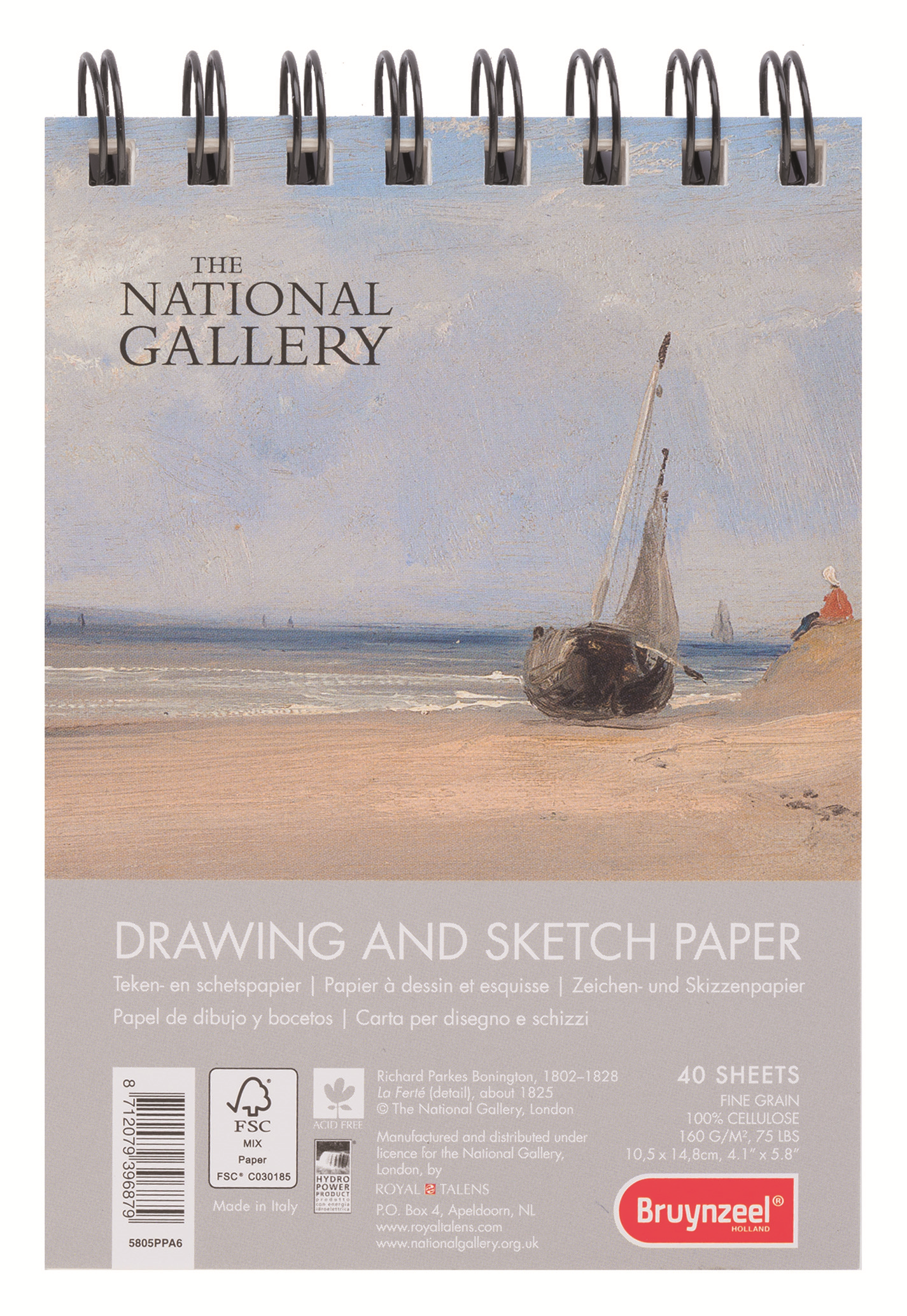 Bruynzeel Альбом для зарисовок National Gallery 40 листов формат A6 5805PPA6
