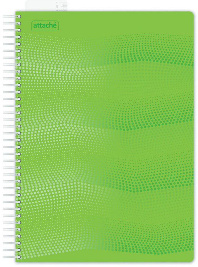 Attache Тетрадь Waves 100 листов в клетку формат А4 цвет зеленый
