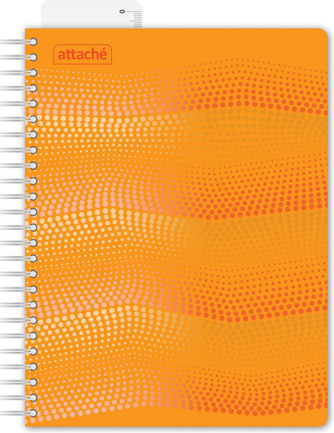 Attache Тетрадь Waves 100 листов в клетку формат А5 цвет оранжевый