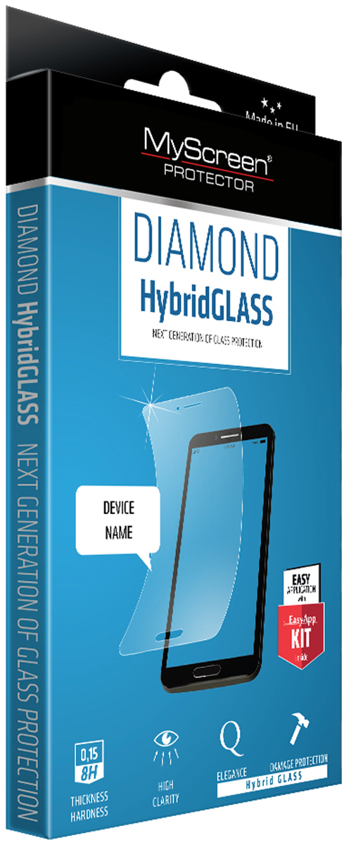 MyScreen Diamond HybridGLASS EA Kit защитное стекло для HTC U11, Transparent