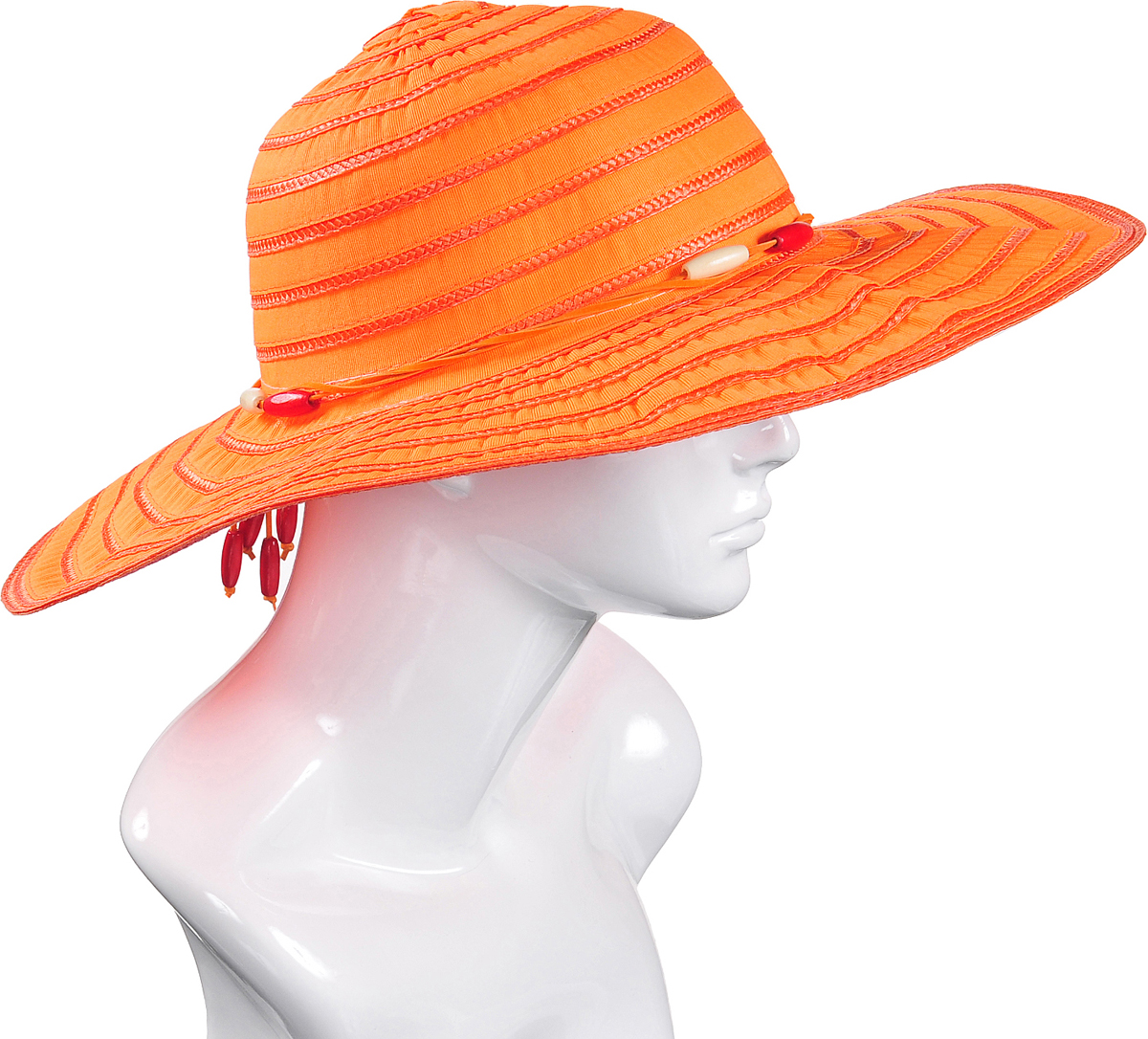 Шляпа соломенная женская Модные истории, цвет: оранжевый. 4/0034/087. Размер 56