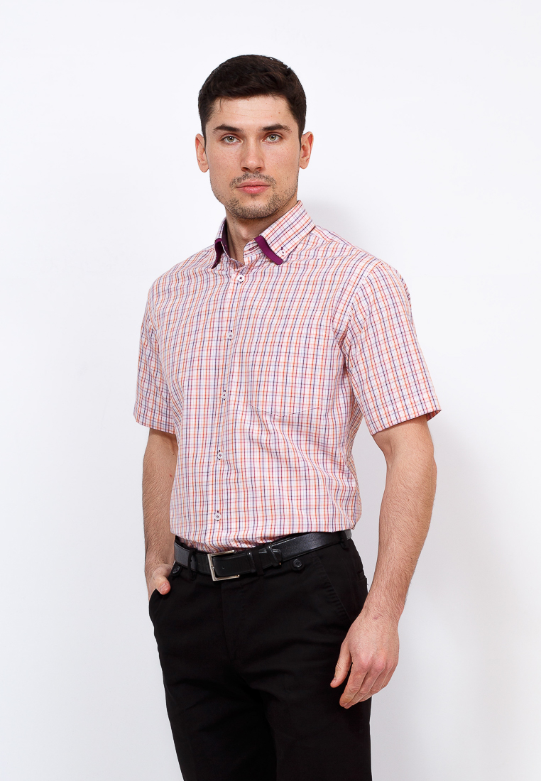 Рубашка мужская Casino, цвет: розовый. c175/0/802/1. Размер 42 (52)