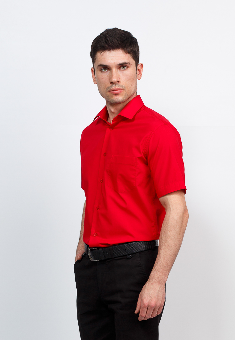 Рубашка мужская Casino, цвет: красный. c630/05/red/Z. Размер 44 (56)