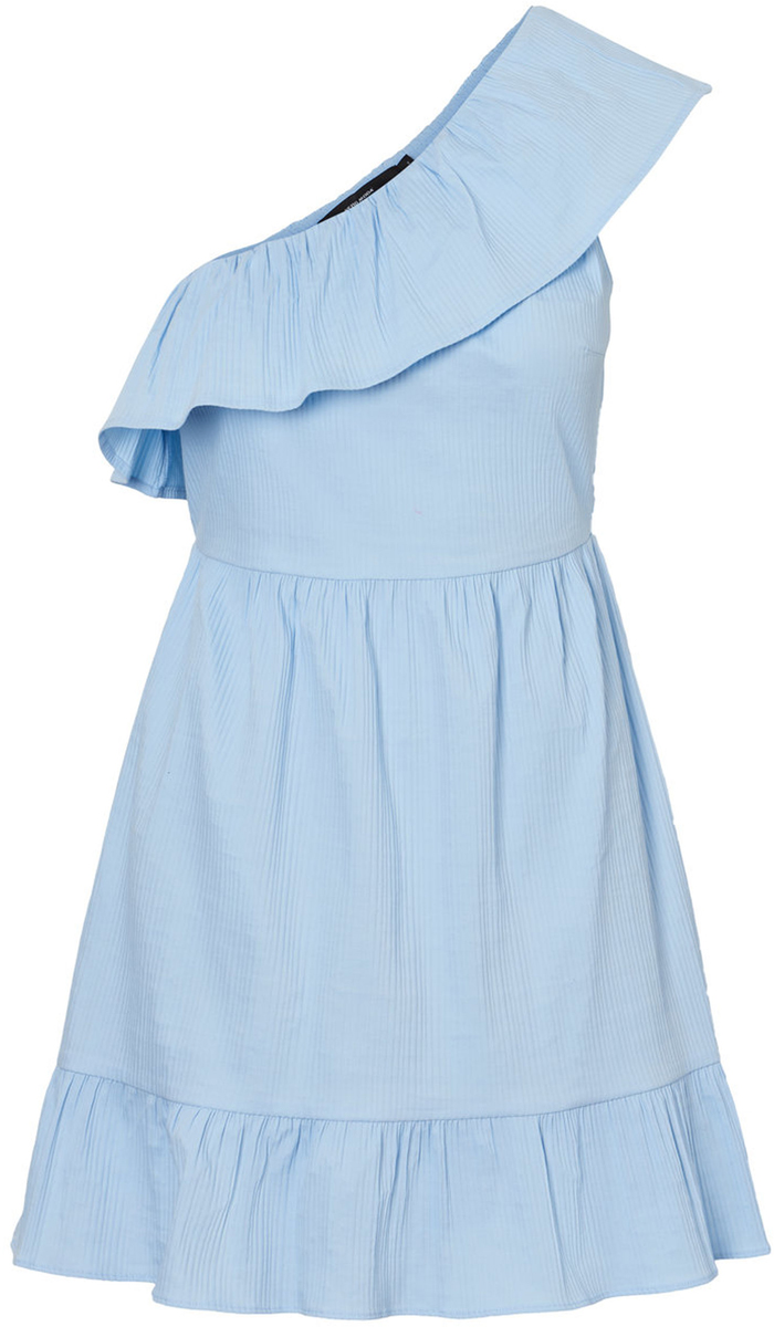 Платье Vero Moda, цвет: голубой. 10192757_Cerulean. Размер XL (48)