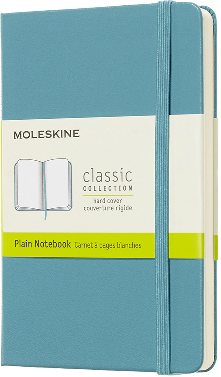 Moleskine Блокнот Classic Pocket 9 x 14 см 96 листов нелинованный цвет голубой