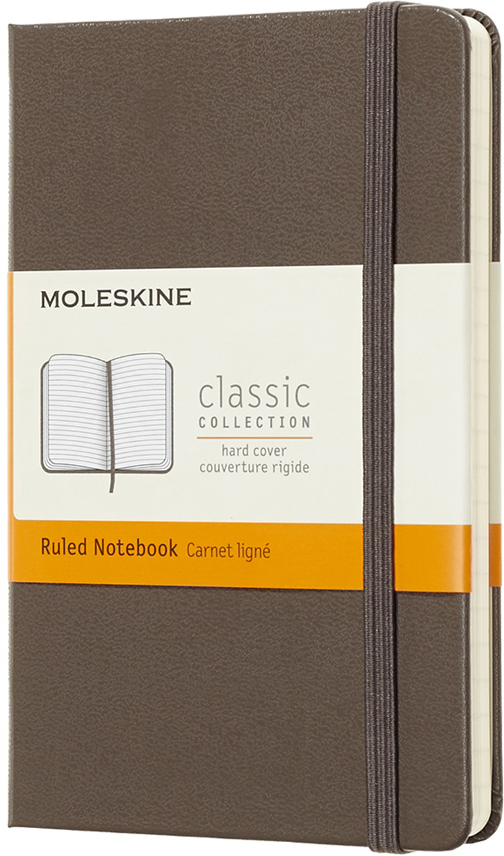 Moleskine Блокнот Classic Pocket 9 x 14 см 96 листов в линейку цвет коричневый