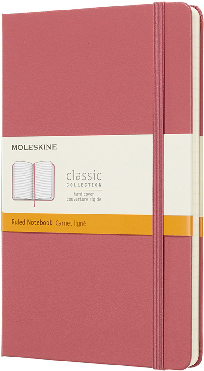 Moleskine Блокнот Classic Large 13 x 21 см 120 листов в линейку цвет розовый