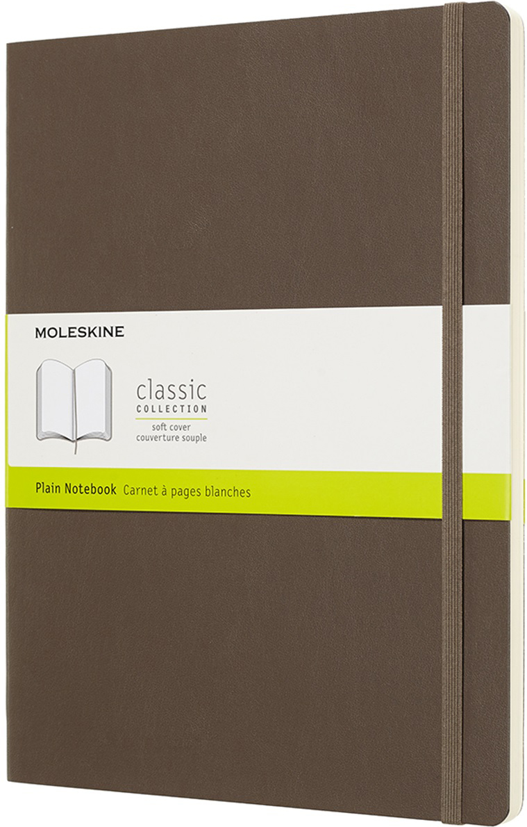 Moleskine Блокнот Classic Soft 19 x 25 см 96 листов нелинованный цвет коричневый