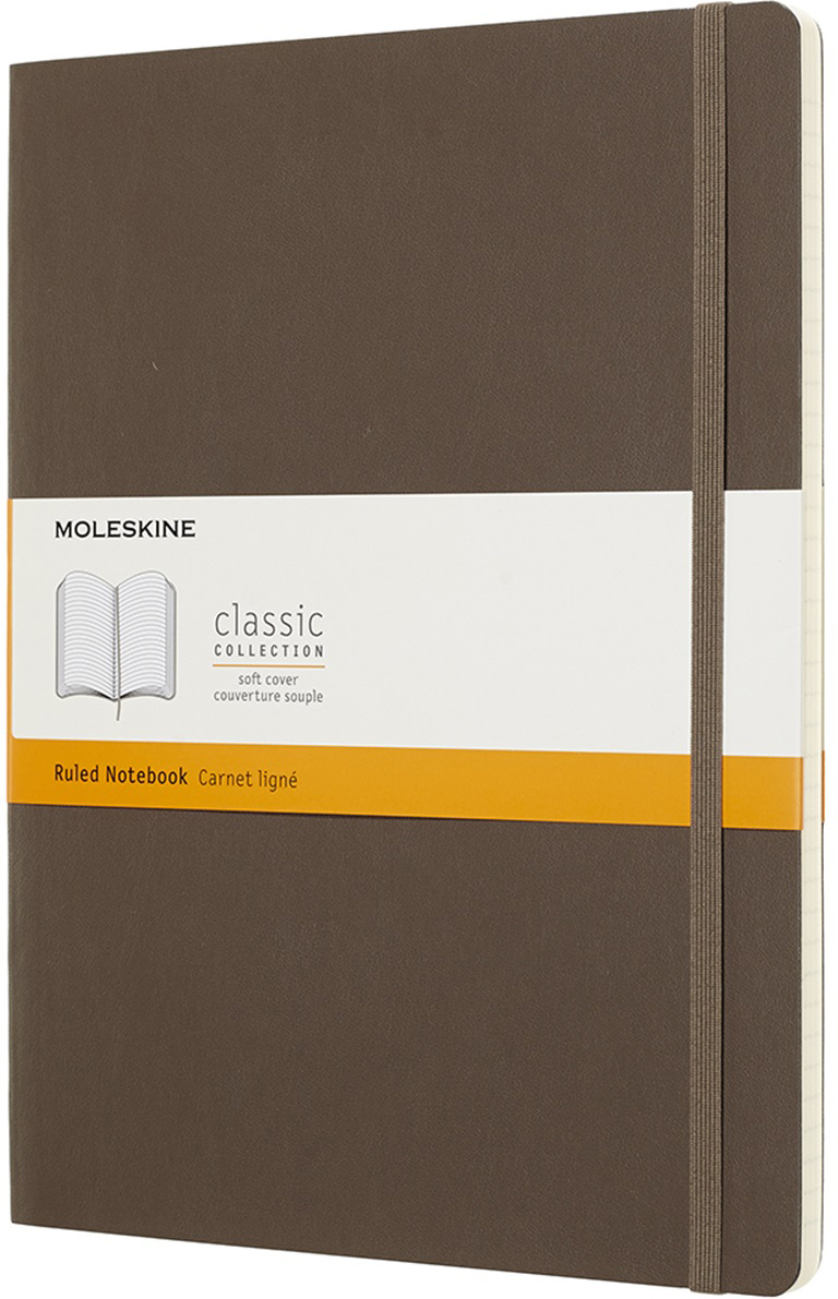 Moleskine Блокнот Classic Soft 19 x 25 см 96 листов в линейку цвет коричневый
