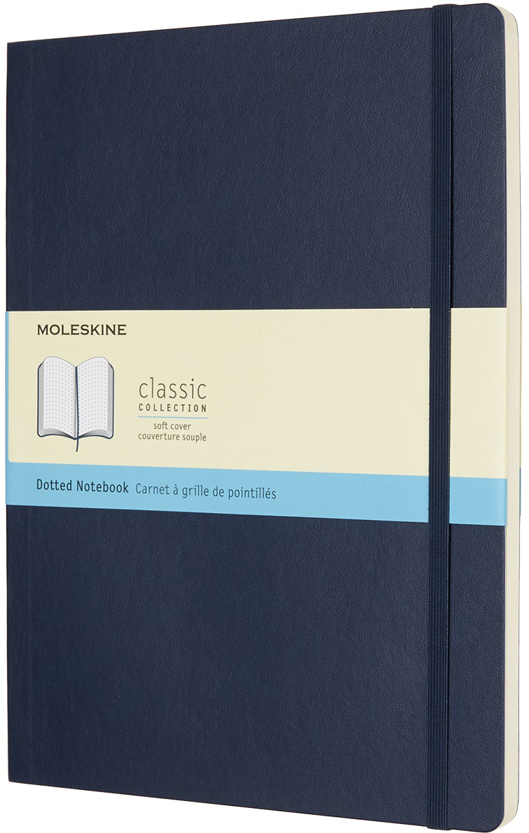 Moleskine Блокнот Classic Soft 19 x 25 см 96 листов в точку цвет темно-синий