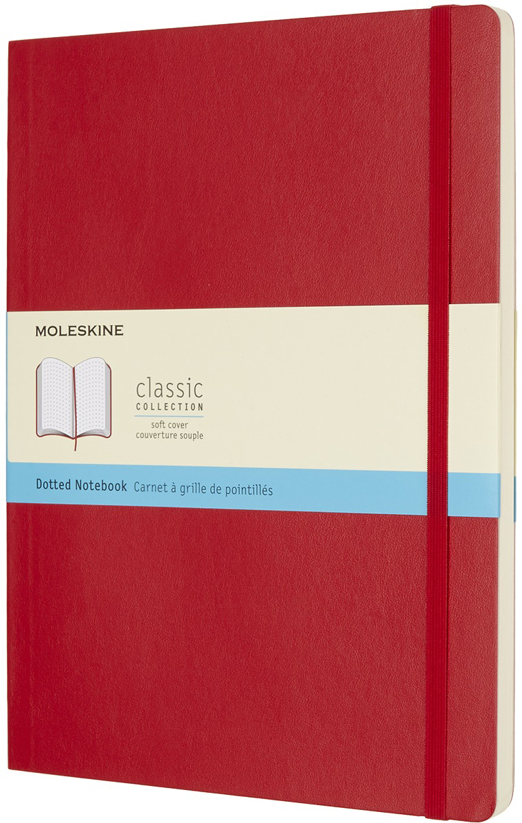 Moleskine Блокнот Classic Soft 19 x 25 см 96 листов в точку цвет красный