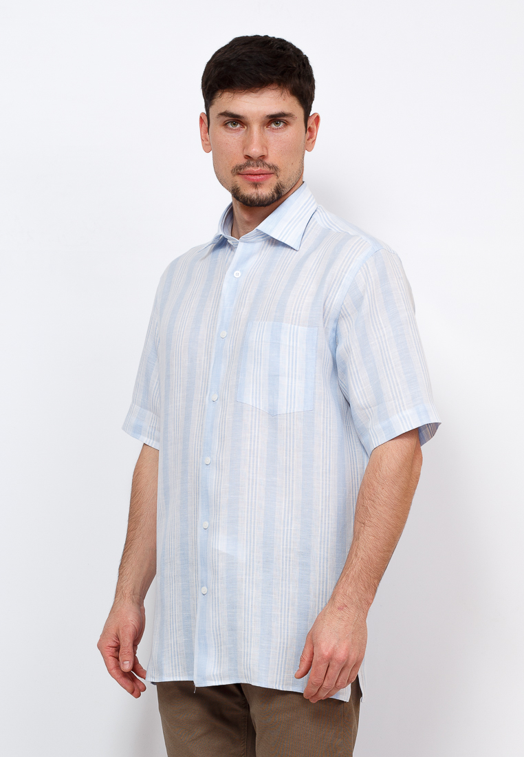 Рубашка мужская Greg, цвет: голубой. 121/301/L/C. Размер 45 (58)