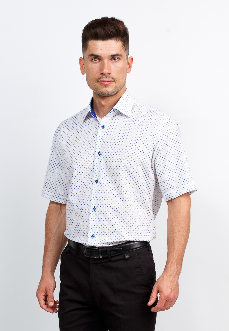 Рубашка мужская Greg, цвет: белый. 123/309/1378/1. Размер 41 (50)