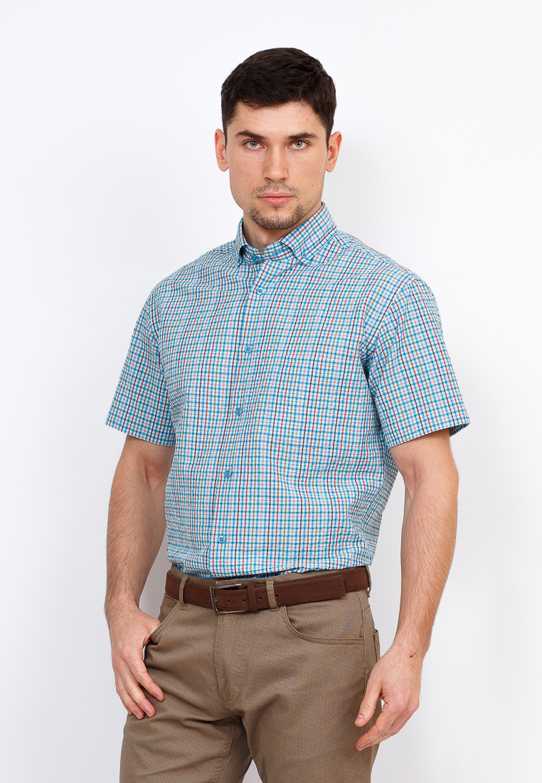 Рубашка мужская Greg, цвет: голубой. Gb225/109/74/Z/1*. Размер 40 (48)