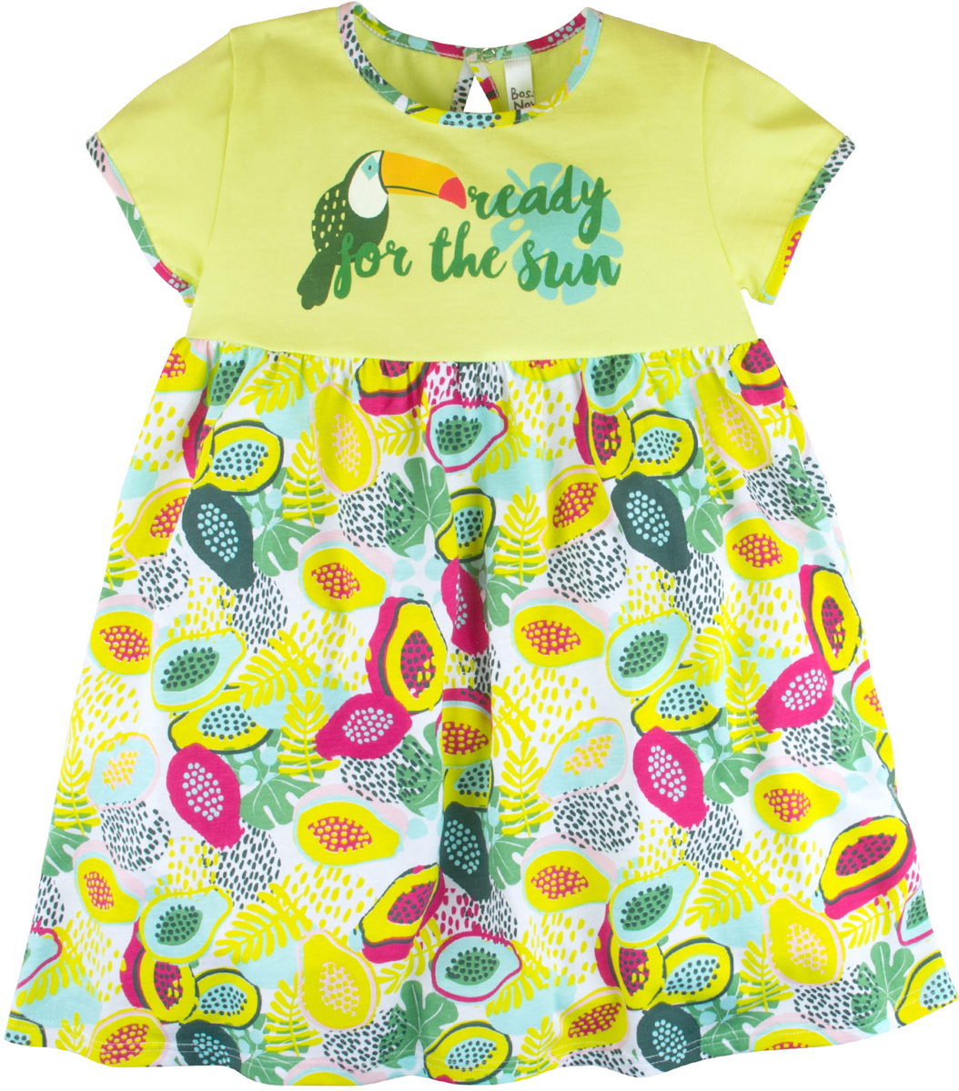 Платье для девочки Bossa Nova, цвет: салатовый. 129Б-161. Размер 134