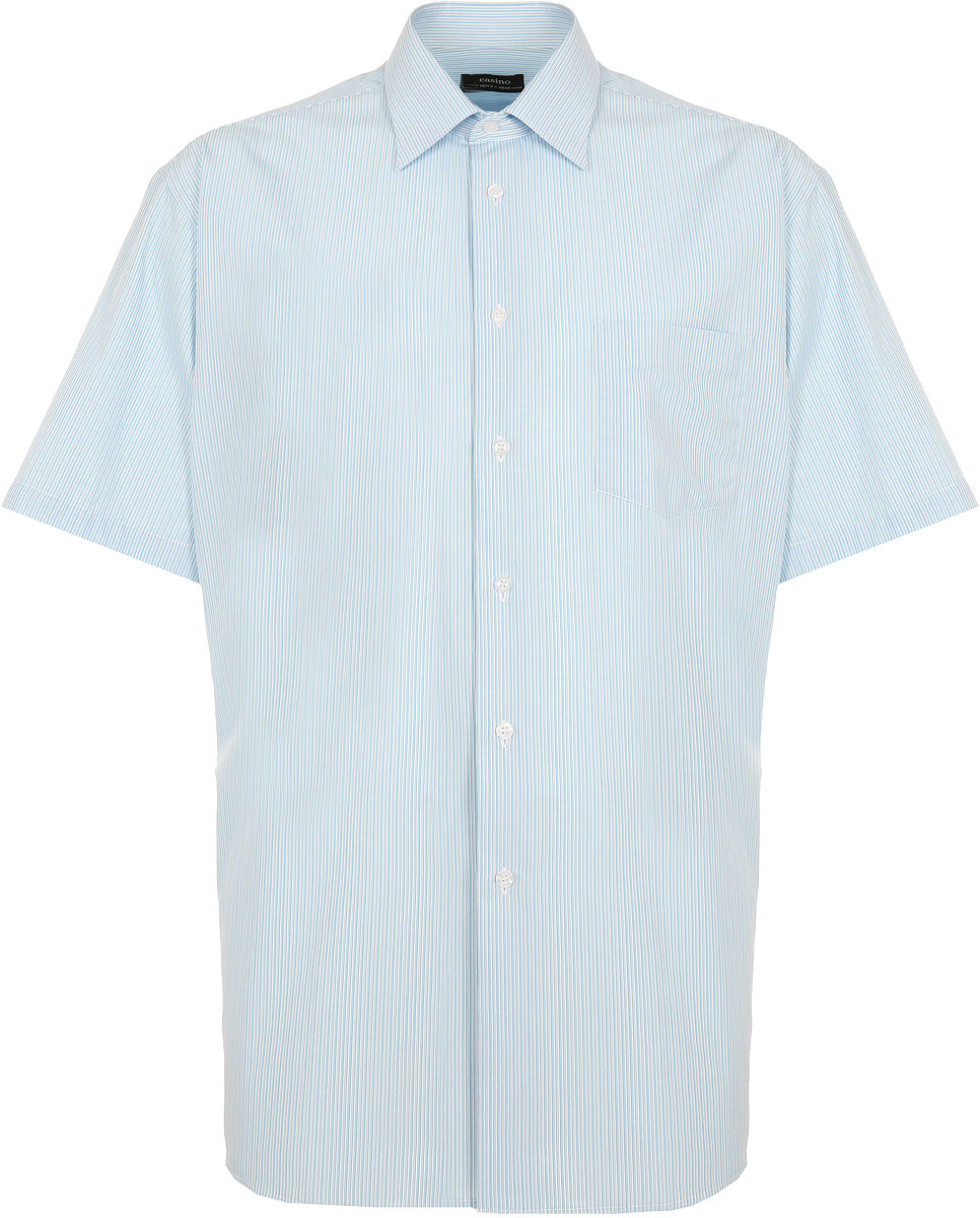 Рубашка мужская Casino, цвет: голубой. c211/0/995. Размер 46 (60)