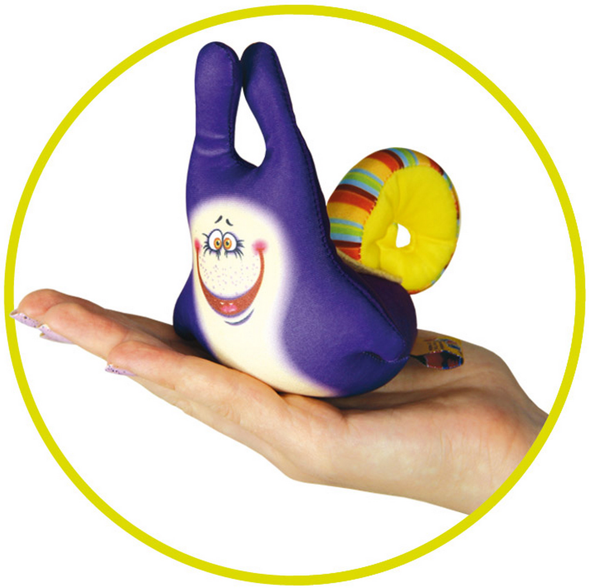 Штучки, к которым тянутся ручки Антистрессовая игрушка-брелок Улитка цвет фиолетовый
