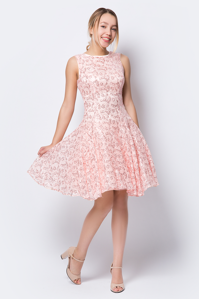 Платье adL, цвет: светло-розовый. 12434282000_026. Размер L (46/48)