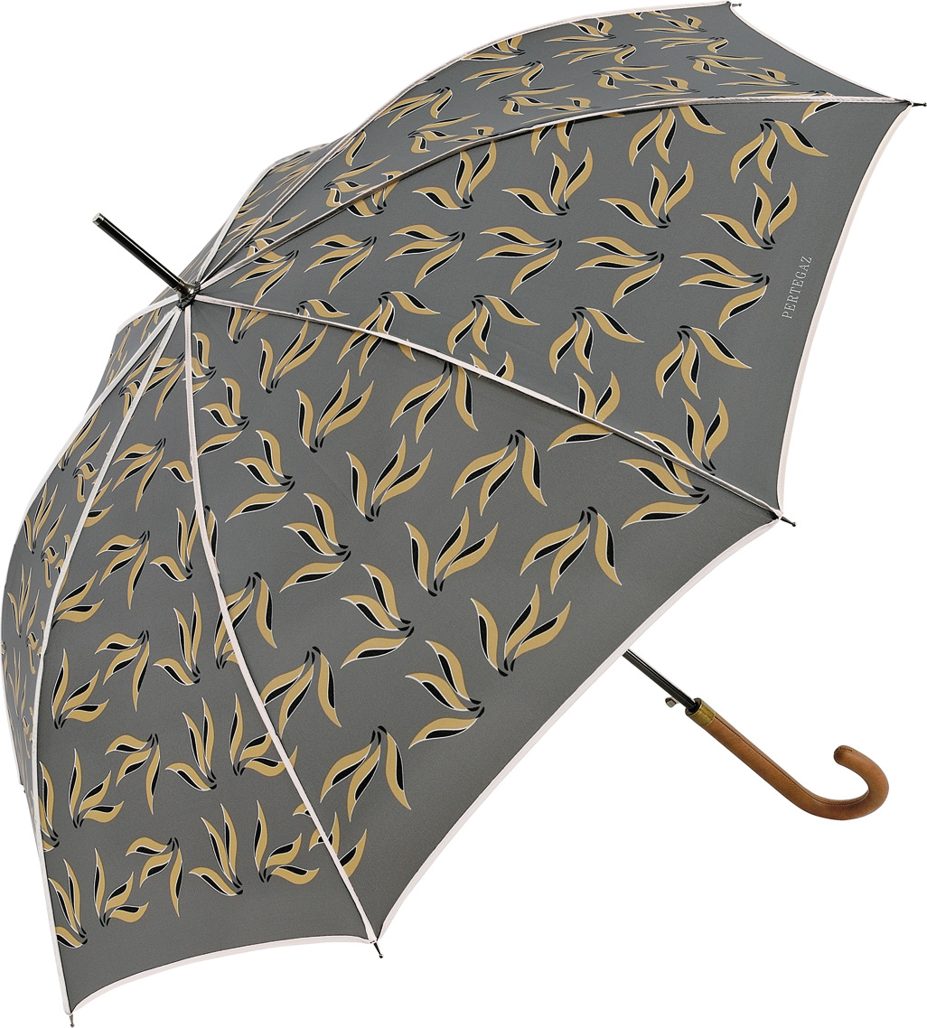 Зонт-трость мужской PERTEGAZ, полуавтомат, цвет: серый. 84176-3